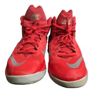 Nike Prime Hype DF 2 Basketball Shoes Boys Size 7Y Red Black Athletic Sneakers